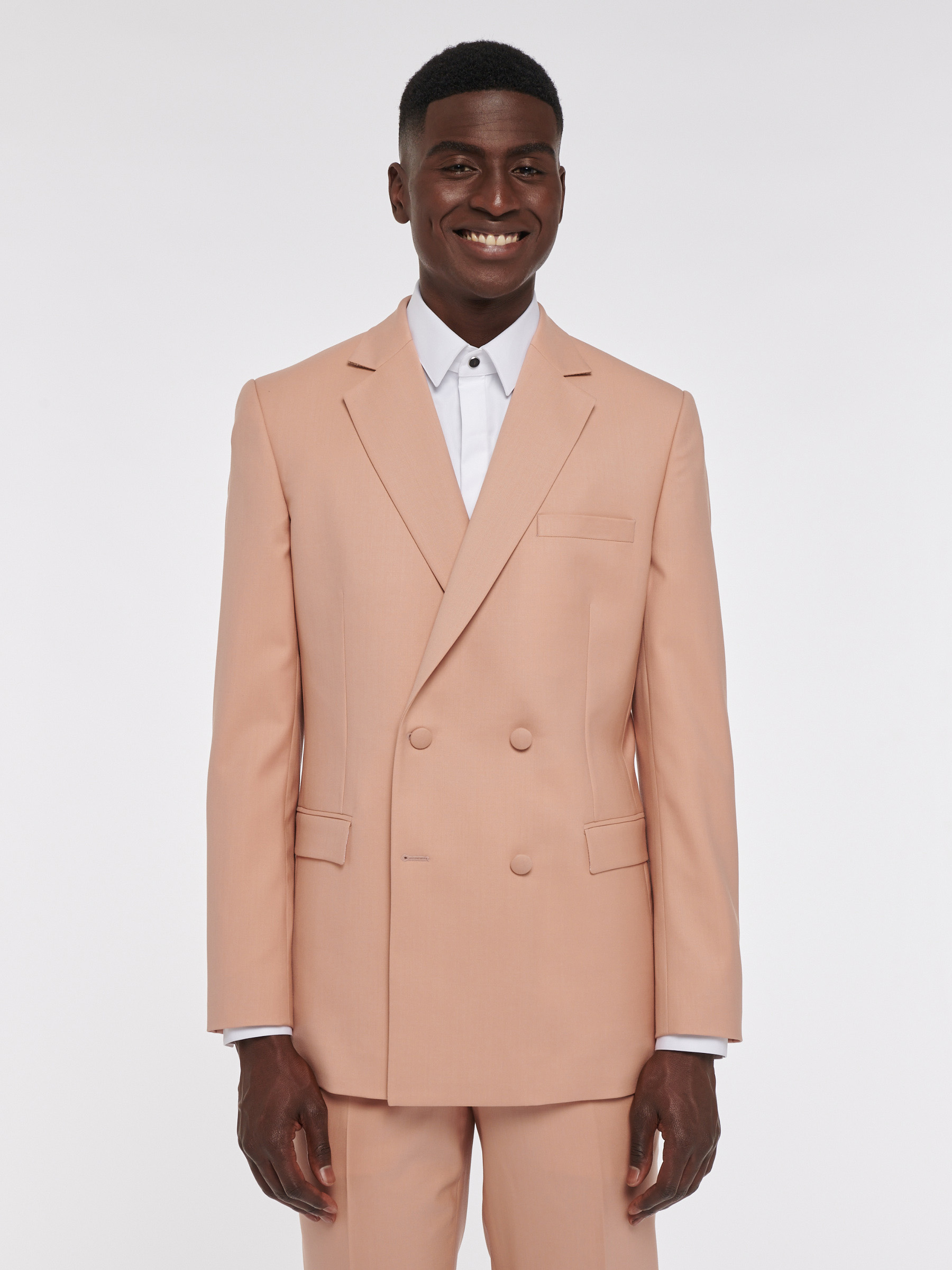 Veste Croisée Blazer Sur Mesure Veste Tailleur Femme Croisée Bleu