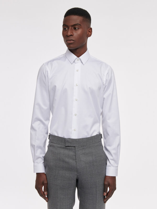 CHEMISE DE JOUR EN TWILL DE COTON - BLANC - Rives Paris