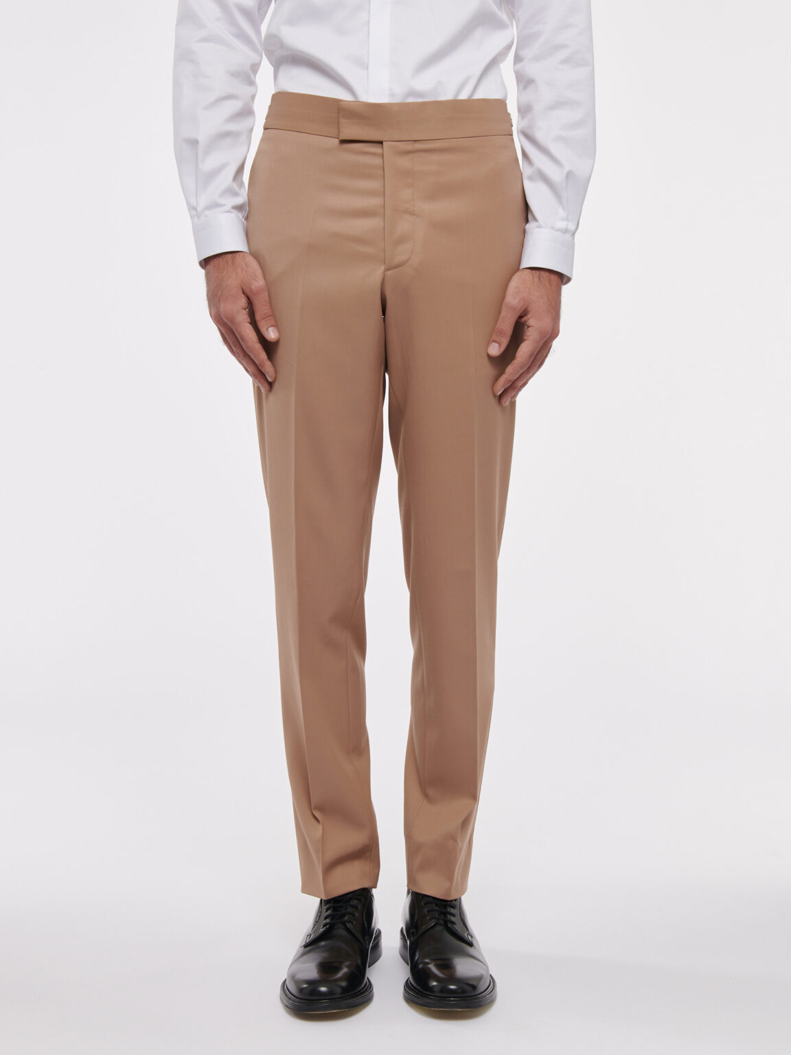 PANTALON EN LAINE - TERRACOTTA - Rives Paris