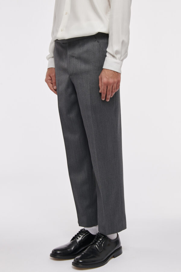 PANTALON LARGE - GRIS MÉTALLIQUE - Rives Paris