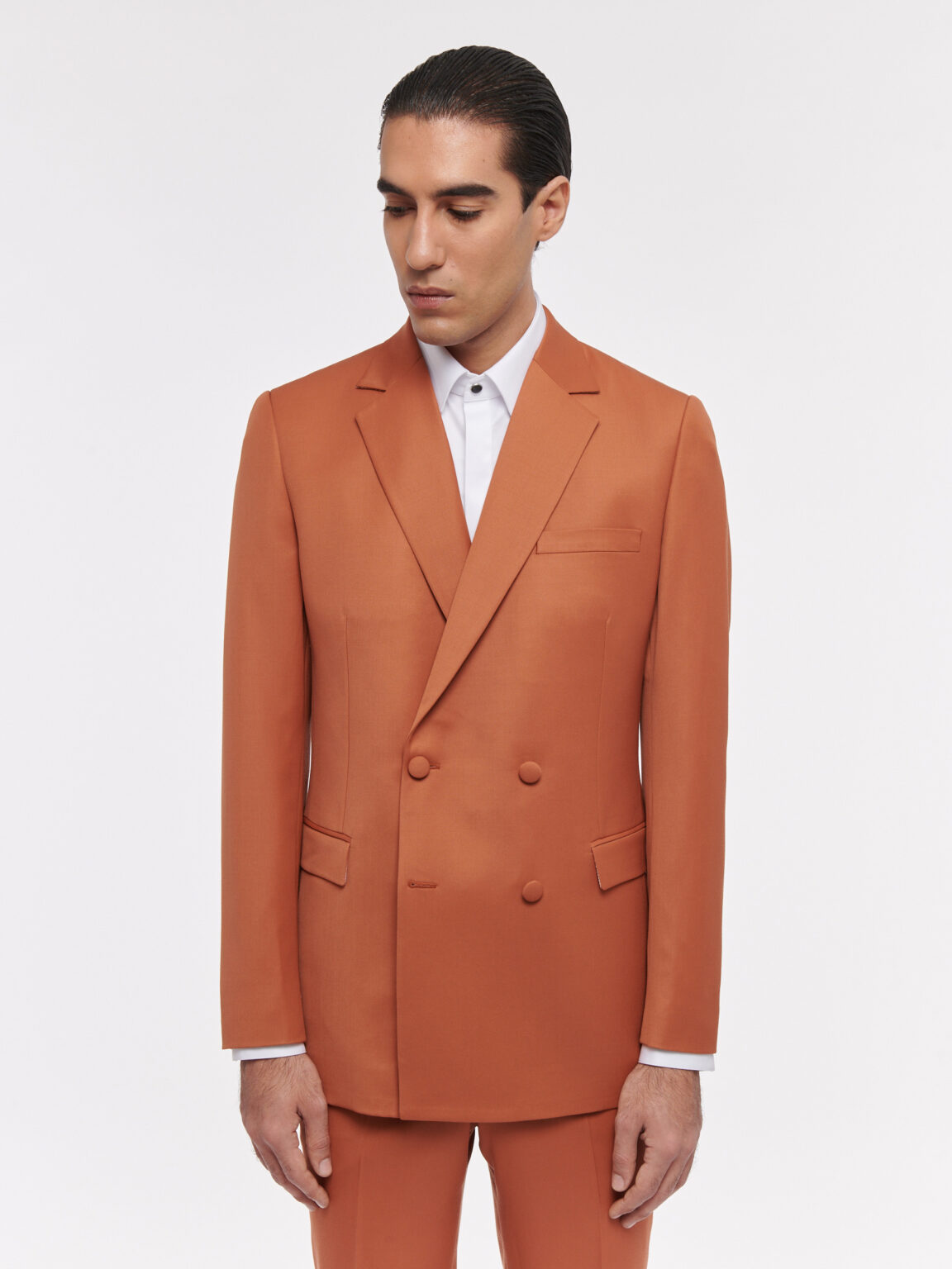 VESTE EN LAINE - TERRACOTTA OCRE - Rives Paris