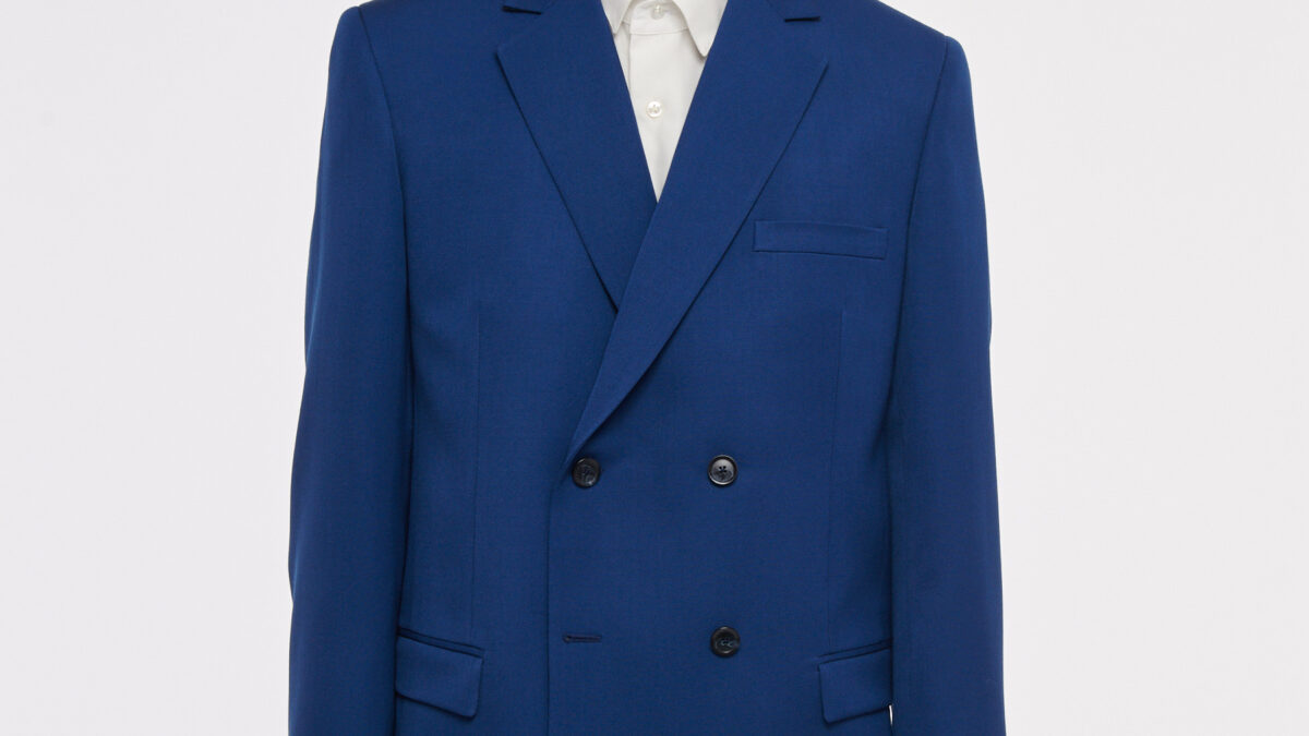 ボトムスその他 Tagliatore Paris Double Breasted Jacket In Blue Cotton Tagliatore Paris Double Breasted Jacket In Blue Cotton