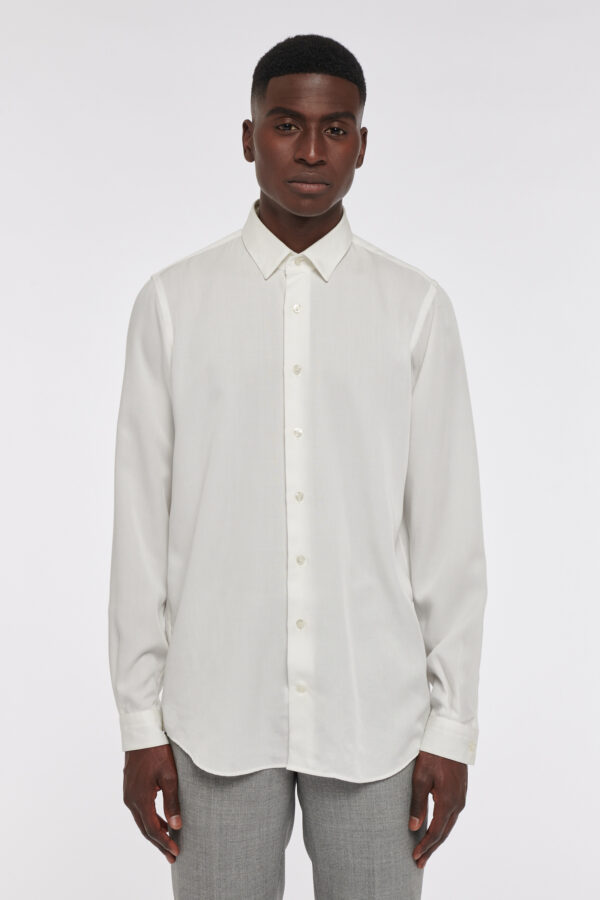 CHEMISE LARGE EN TECEL - OFF WHITE - Rives Paris