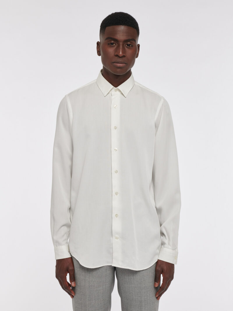 CHEMISE LARGE EN TECEL - OFF WHITE - Rives Paris