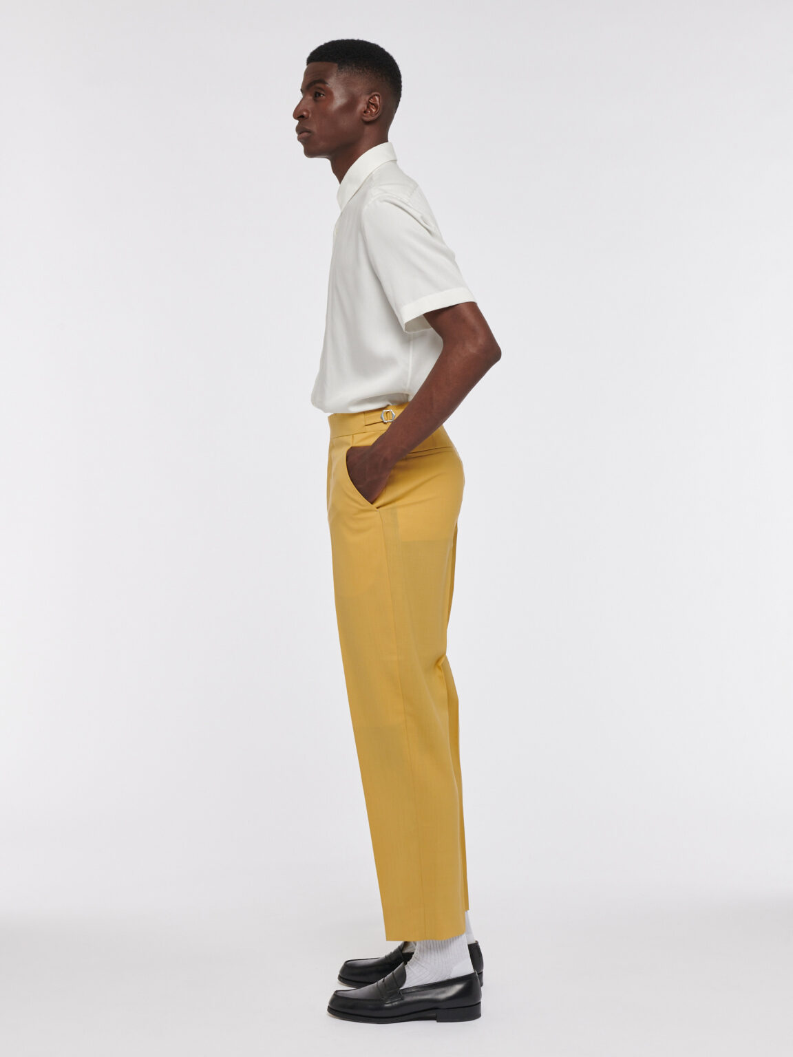 PANTALON JAPONAIS JAUNE - Rives Paris