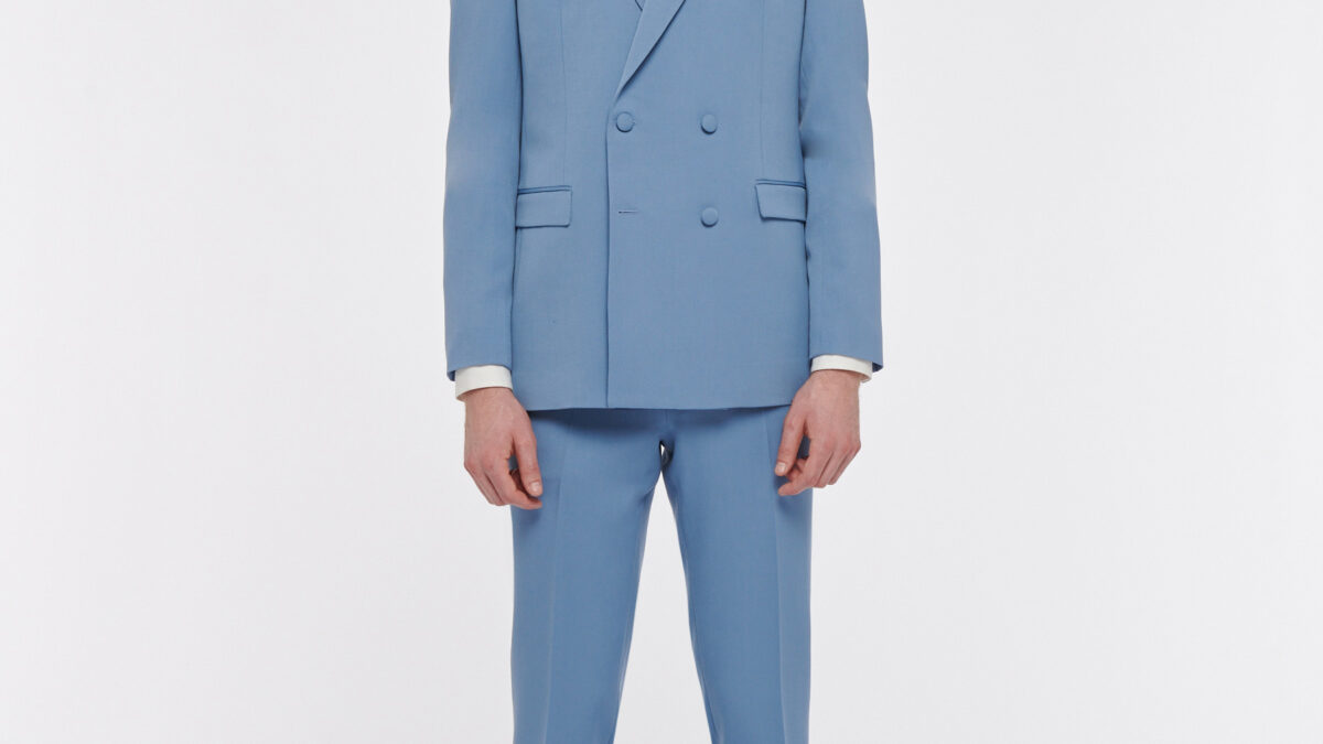 COSTUME CROISÉ BLEU CIEL RIVES PARIS ®