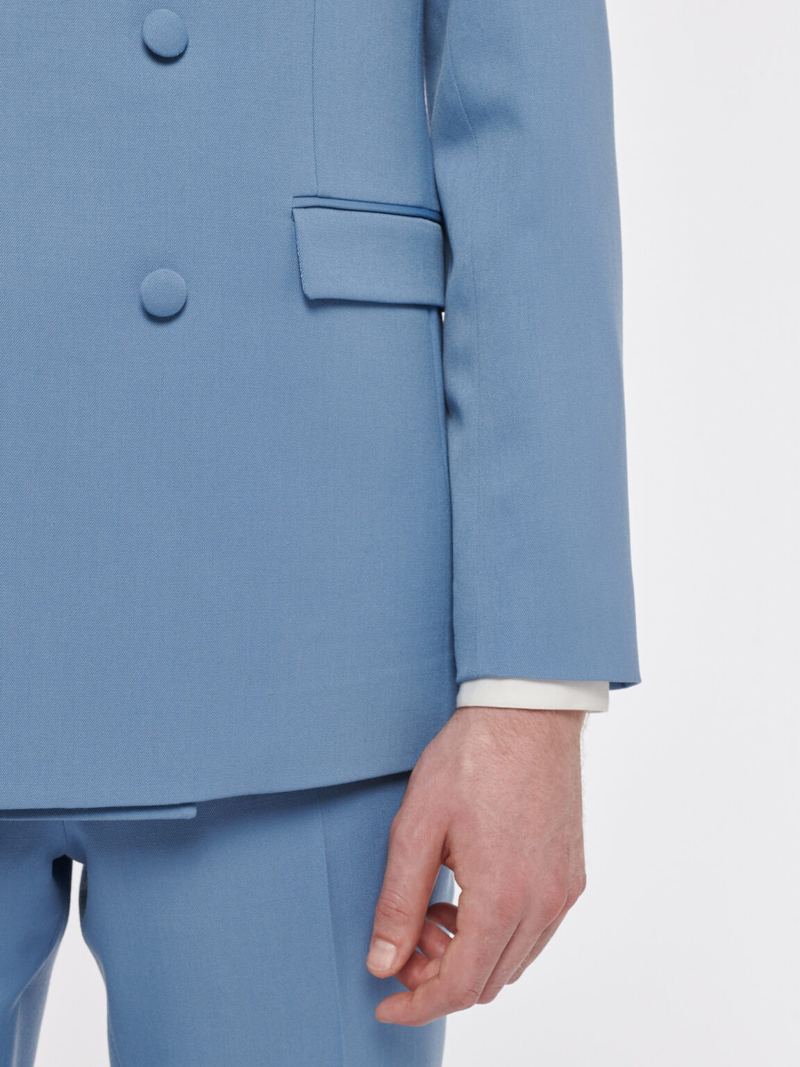 SKY BLUE OVERSIZED DOUBLE SUIT - Rives Paris