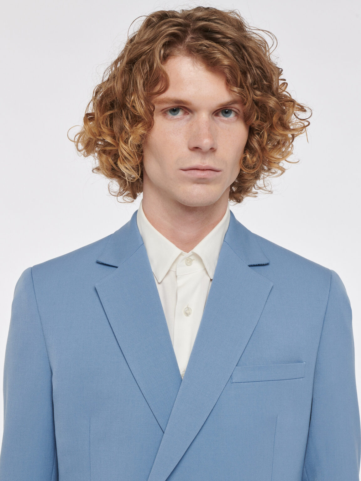 SKY BLUE OVERSIZED DOUBLE SUIT - Rives Paris