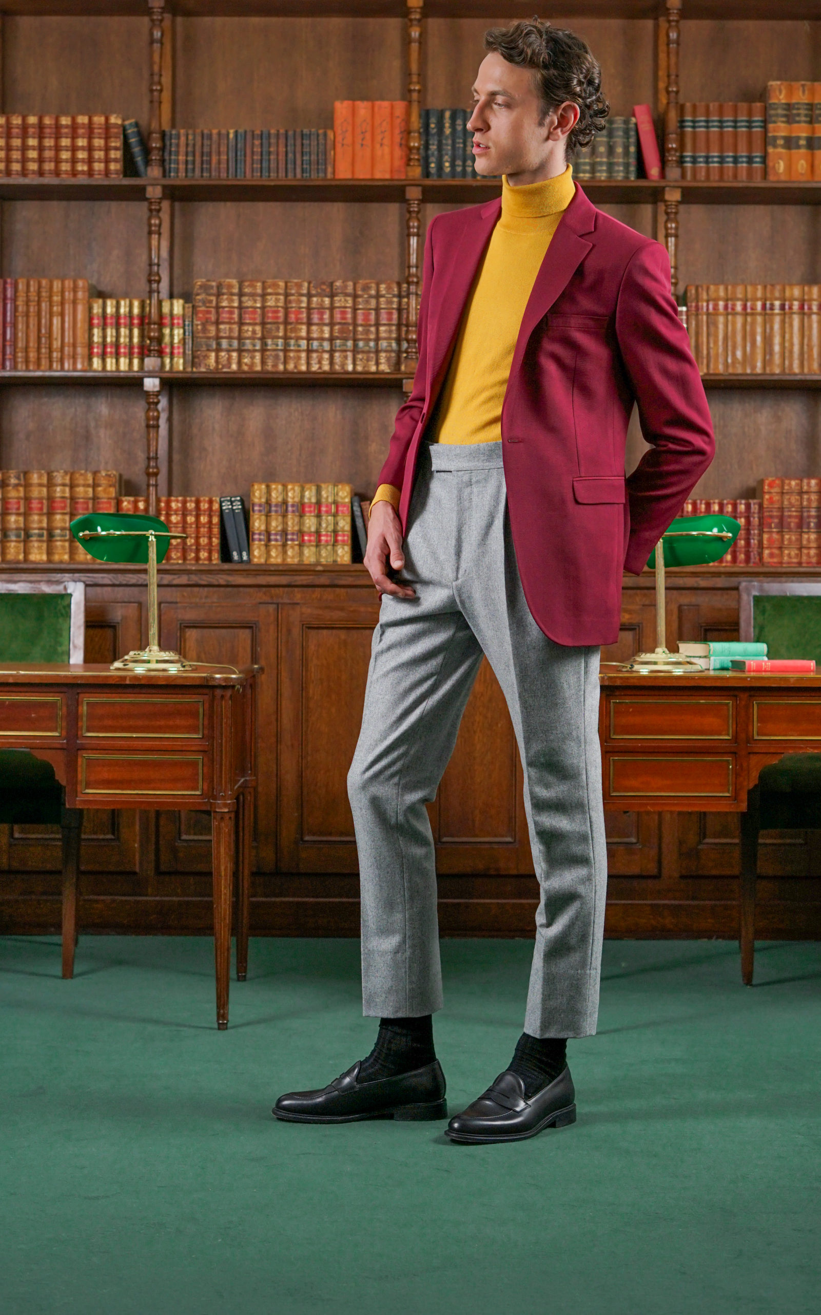 Tailor-made Burgundy Blazer Jacket - Collection 4 | Rives Paris ©