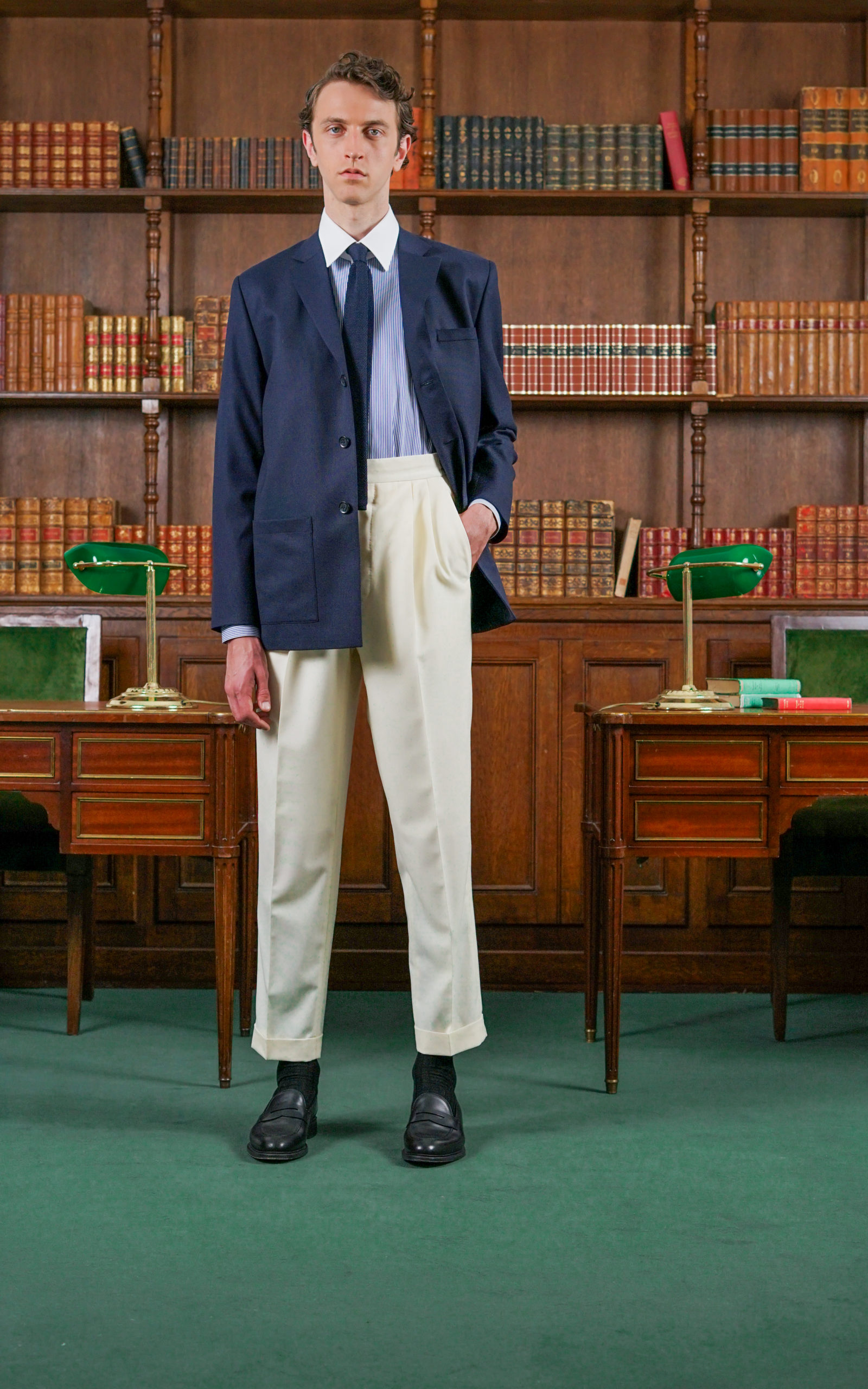 Navy blue Tailor-made Travel Jacket - Collection 4 | Rives Paris ©