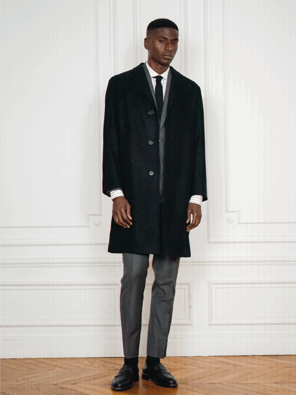 Manteau Chester Sur-Mesure Noir | Rives Paris ©