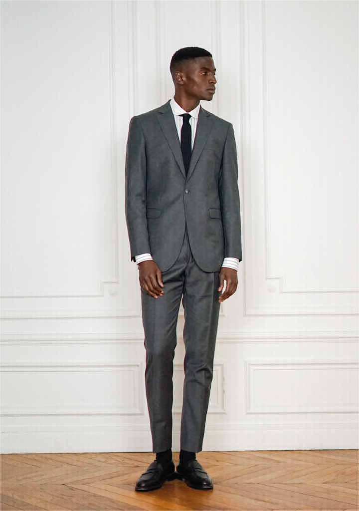 Charcoal Grey Tailored Suit - 2 Piece Suit | Rives Paris ©