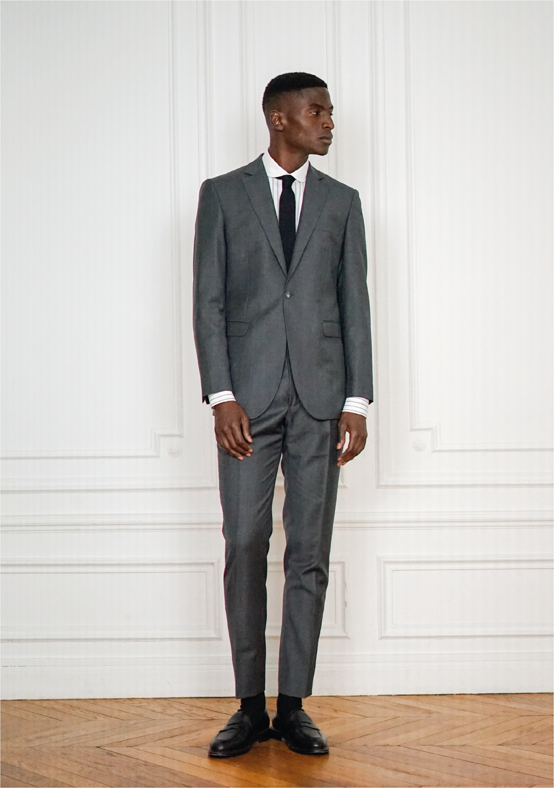 Charcoal Grey Tailor-Made Suit - 2 Piece Suit | Rives Paris ©