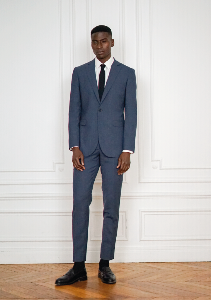 Tailor-Made Suit Blue-Grey - 2 Piece Suit | Rives Paris ©