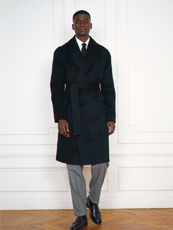 Manteau Peignoir Sur-Mesure Noir | Rives Paris ©