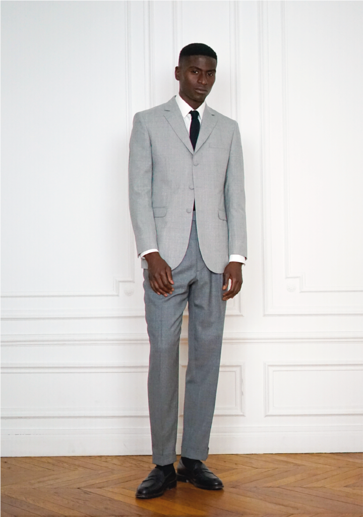Tailor-made 3-Buttons Jacket Grey - Single-breasted Jacket | Rives Paris ©