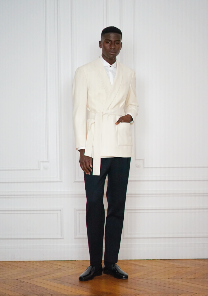 Tailor-made Wedding Tuxedo Off-White Jacket | Rives Paris © Tailor-made Wedding Tuxedo Off-White Jacket | Rives Paris