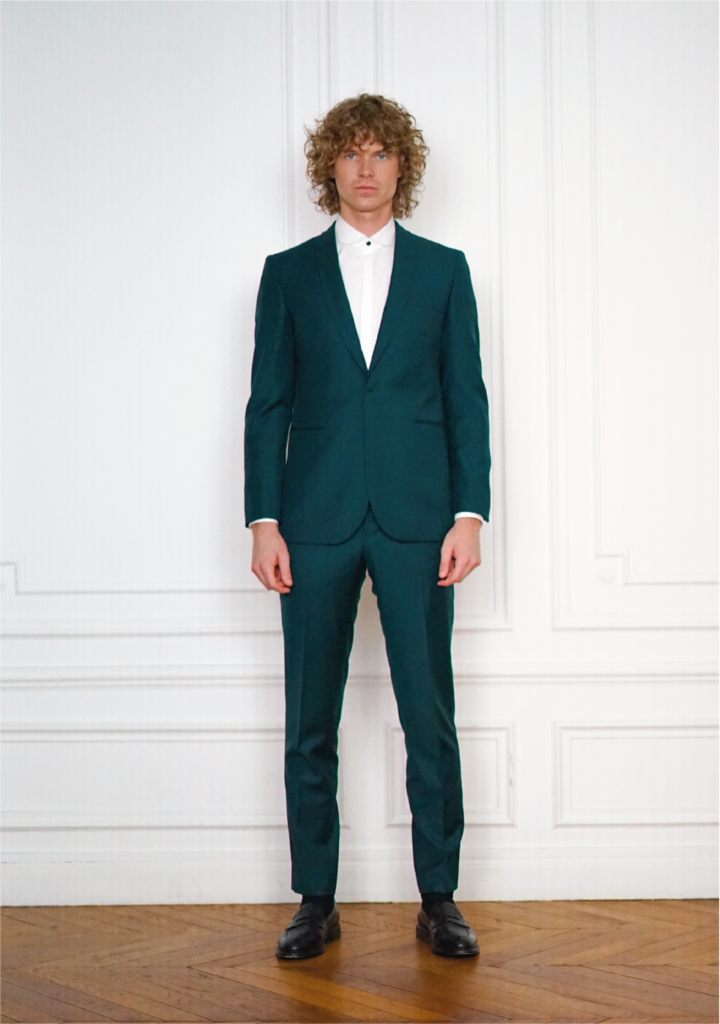 Tailor-made Tuxedo Green - Hybrid Tuxedo | Rives Paris ©