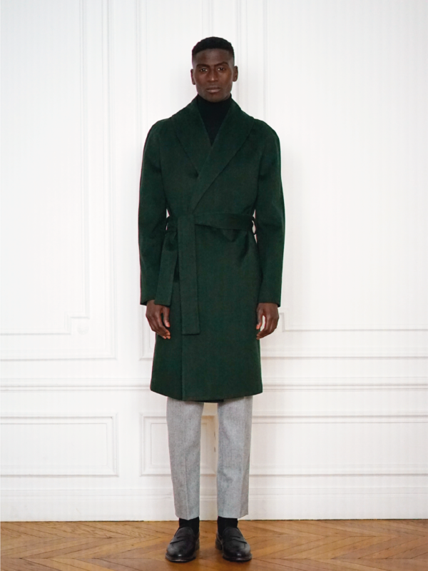 Manteau Peignoir Sur-Mesure Vert | Rives Paris ©