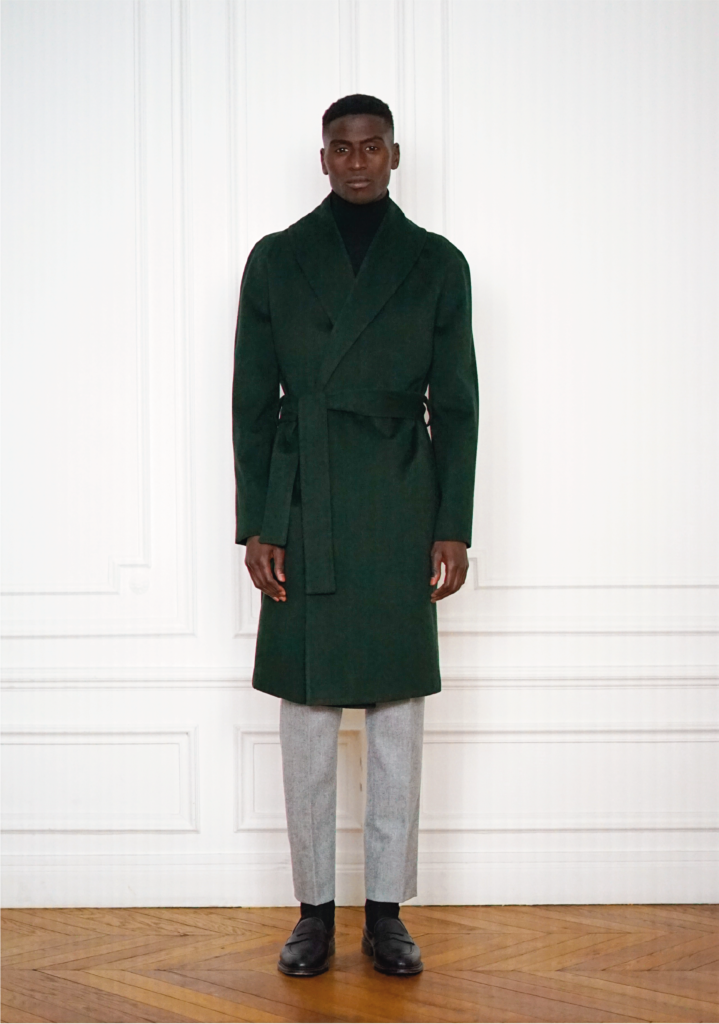 Manteau Peignoir Sur-Mesure Vert | Rives Paris ©