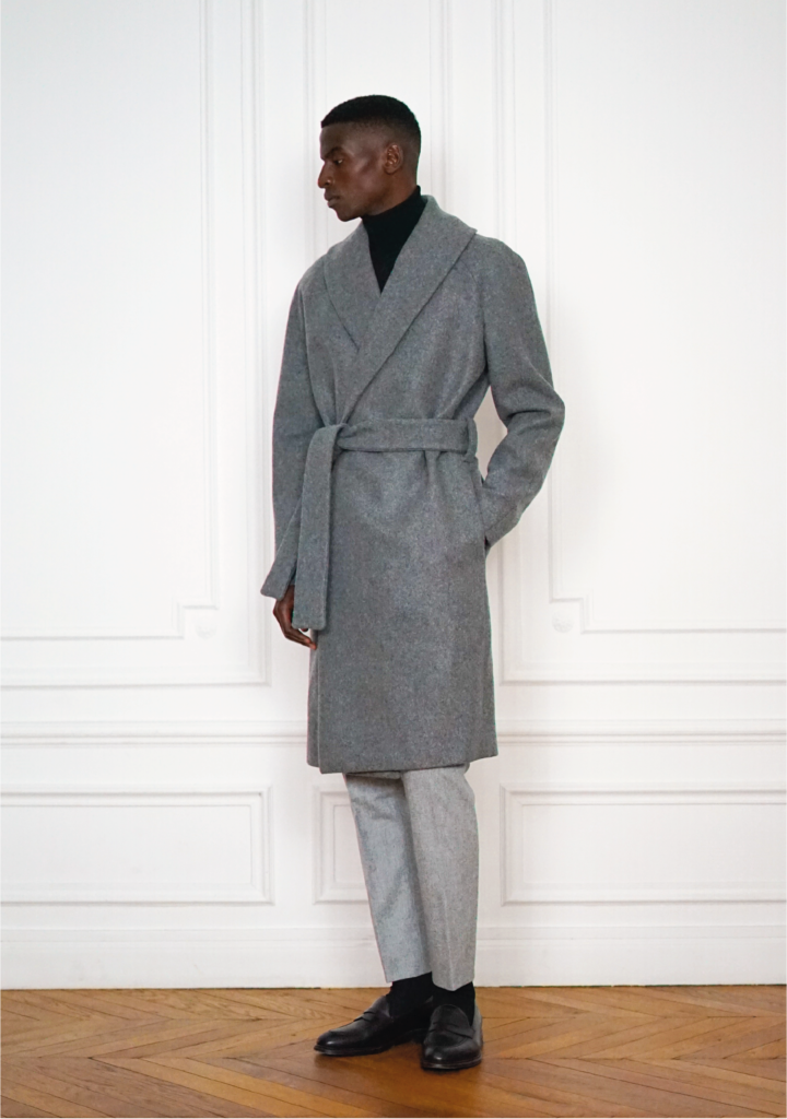 Tailor-made Peignoir Grey | Rives Paris © coat