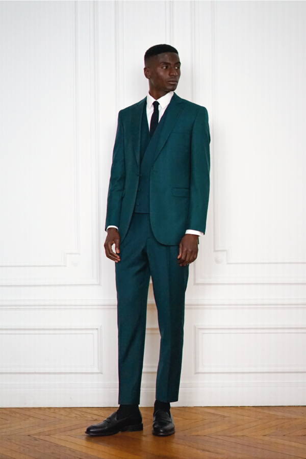 3 Piece Tailor-made Green Suit - 3 Piece Suit | Rives Paris ©
