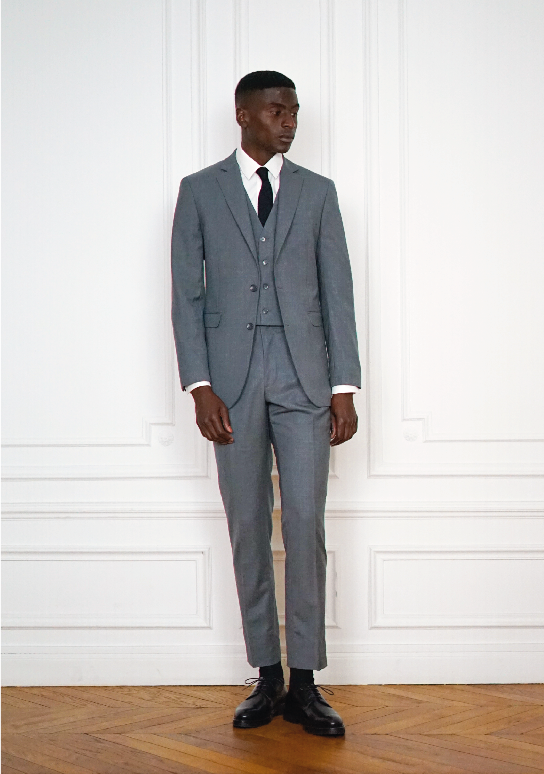 Tailor-made 3-piece Wedding suit Grey | Rives Paris © Tailor-made 3-piece Wedding suit Grey | Rives Paris