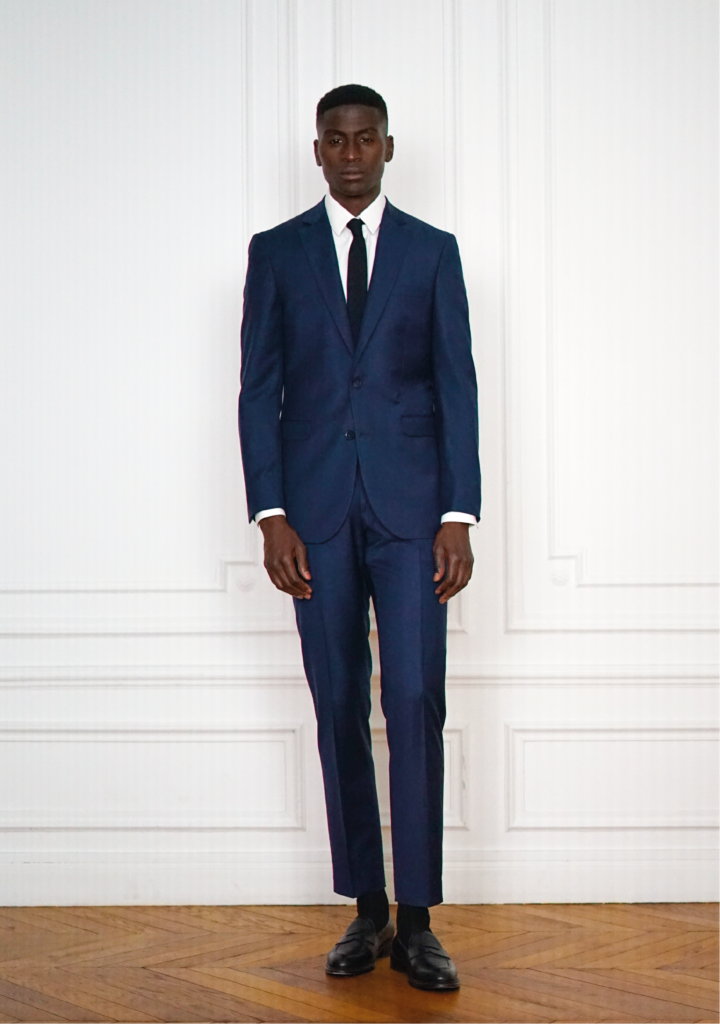 Tailor-made Suit Civil Wedding Navy blue | Rives Paris ©.