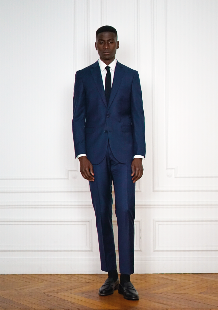 Costume Sur-Mesure Mariage Civil Bleu Marine | Rives Paris ©