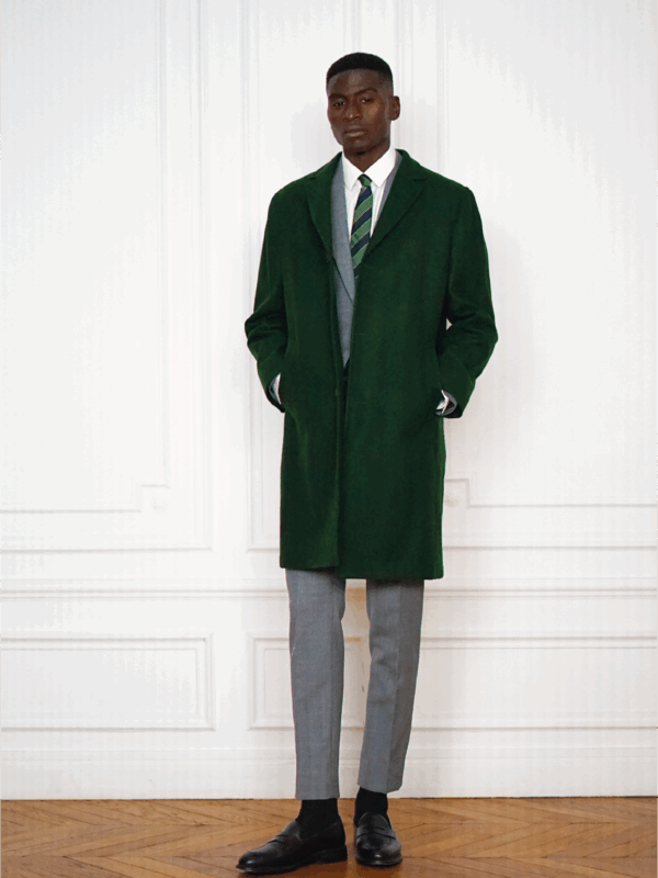 Manteau Chester Sur-Mesure Vert | Rives Paris ©