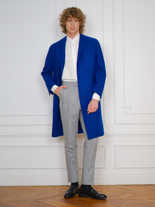 Manteau Chester Sur-Mesure Bleu | Rives Paris ©