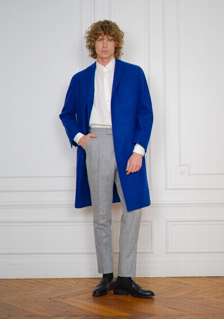 Manteau sur mesure   Chester Sur-Mesure Bleu | Rives Paris ©