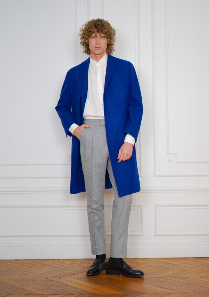 Manteau Chester Sur-Mesure Bleu | Rives Paris ©