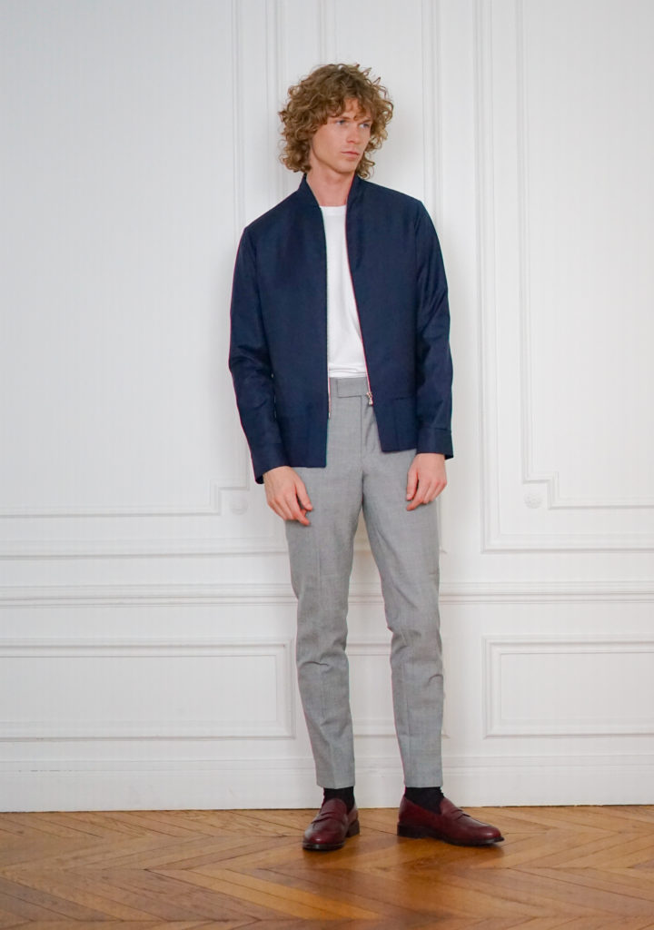 Tailor-made Bomber Casual Jacket Navy blue - Casual | Rives Paris ©.