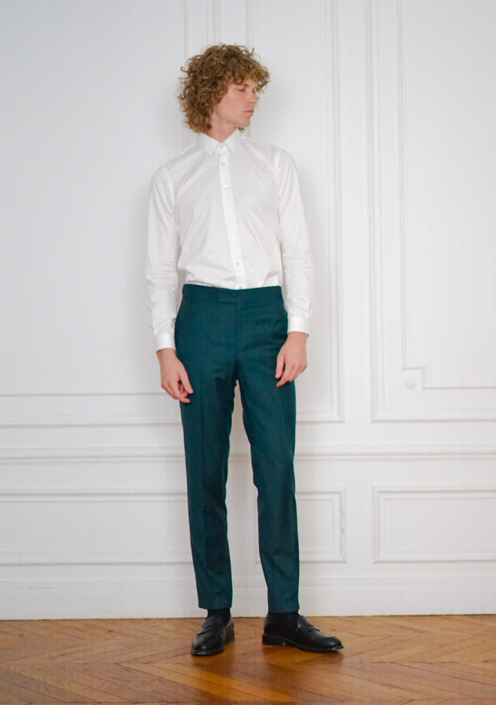 Tailor-made Green Trousers - Classic Trousers | Rives Paris ©.