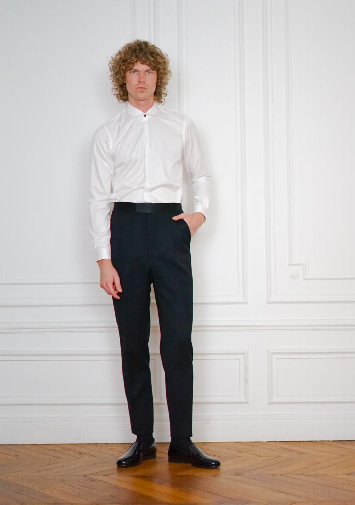 Tailor-made Tuxedo Shirt Col Club | Rives Paris ©