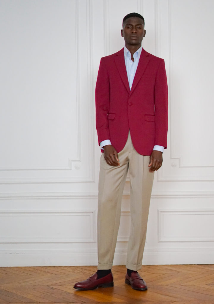 Tailor-made Casual Burgundy Blazer Jacket - Casual | Rives Paris ©