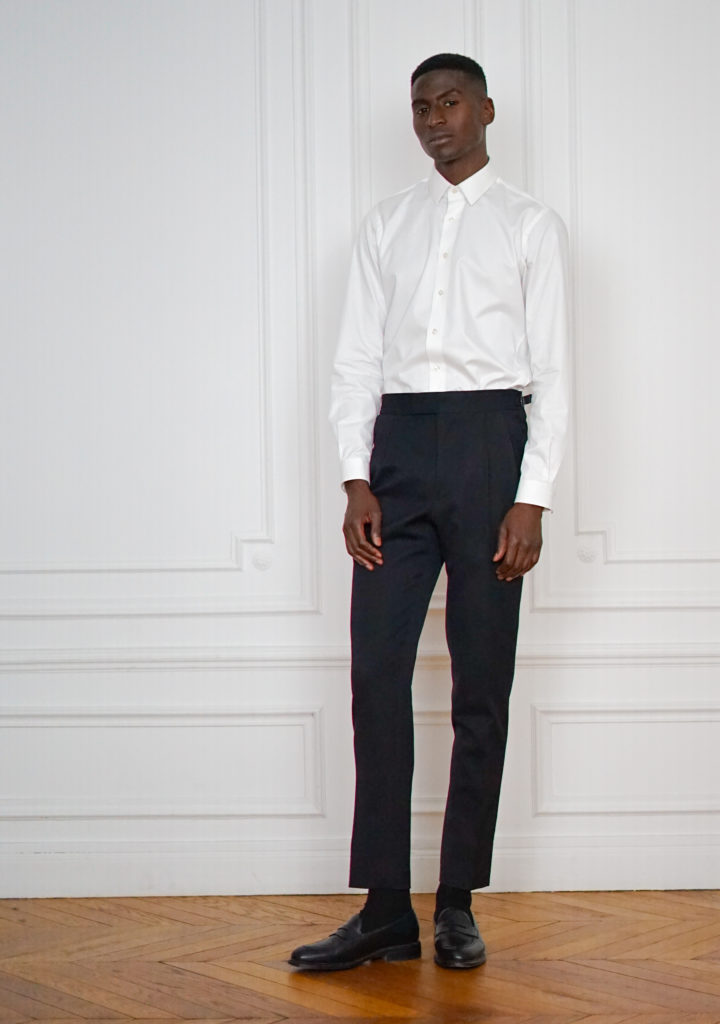 Pantalon Double Pinces Sur-Mesure Noir | Rives Paris ©
