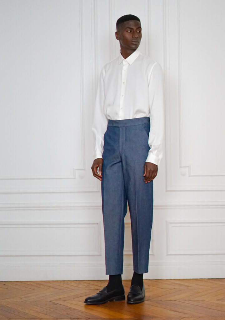 Pantalon Sur-Mesure Denim Brut | Rives Paris ©