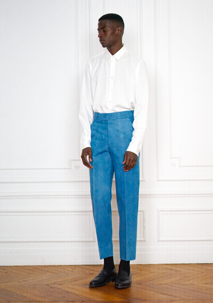 Pantalon Sur-Mesure Denim Délavé | Rives Paris ©