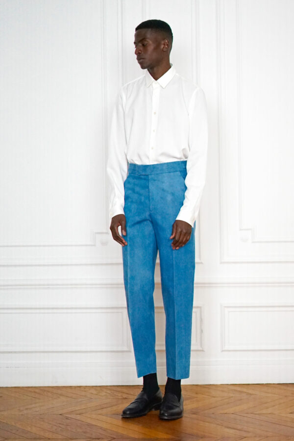 Tailor-made Bleached Denim Trousers | Rives Paris © Rives Paris