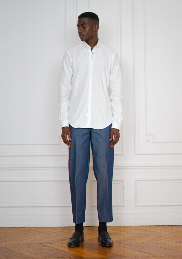 Tailor-made Casual Shirt Oxford White | Rives Paris ©