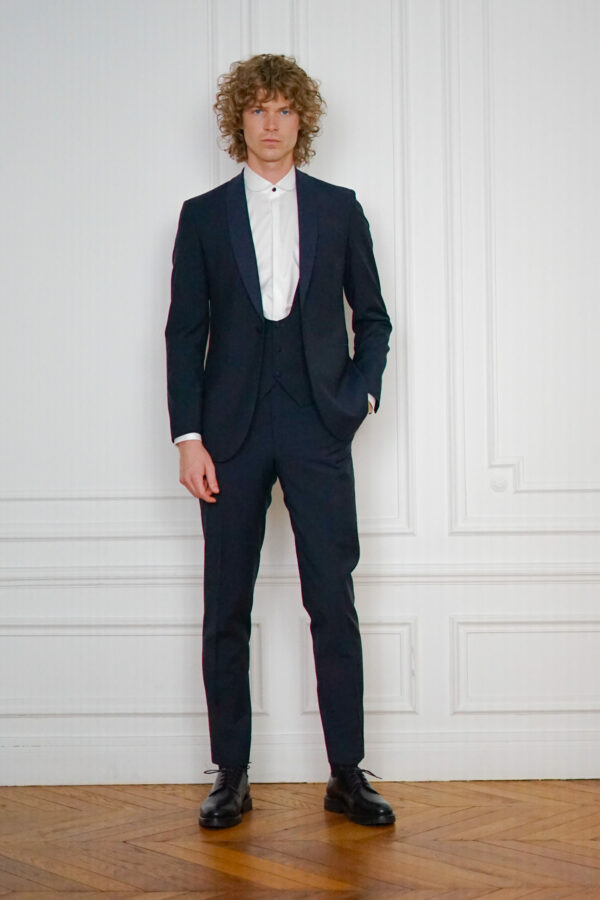 Tailor-made Waistcoat Midnight Blue - Waistcoat Tuxedo | Rives Paris ©