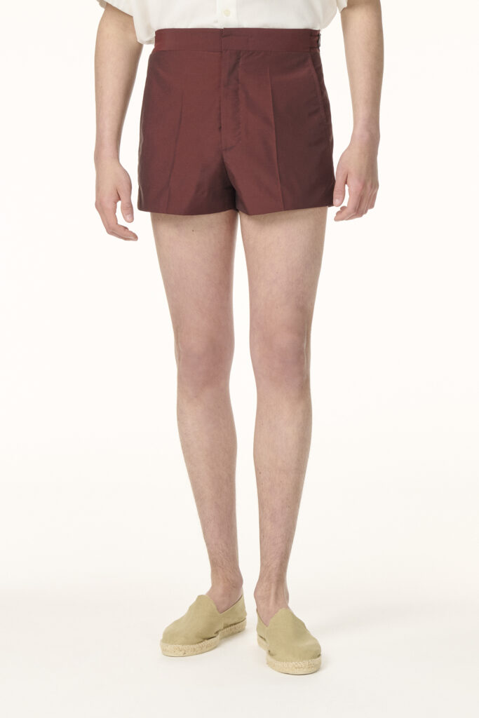Short de Bain Sur-Mesure Rouge Brun | Rives Paris © /2