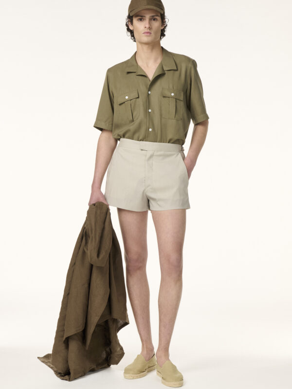 Short de Bain Sur-Mesure Beige | Rives Paris ©