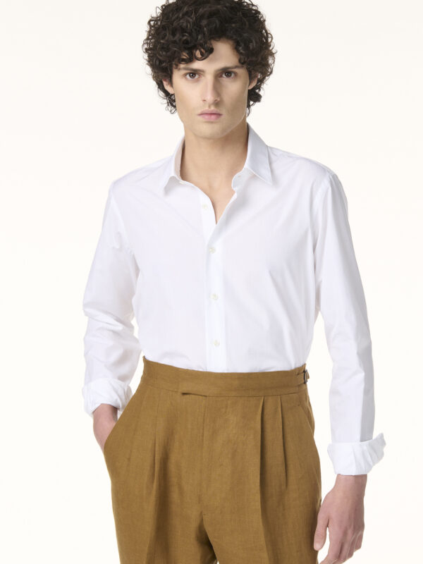 Tailor-made Summer Shirt in White Cotton | Rives Paris ©