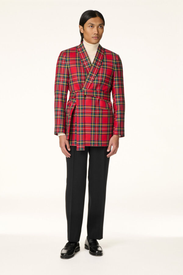 Red Tartan Robe Jacket