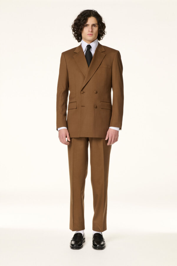 Chocolate Double-Breasted Suit