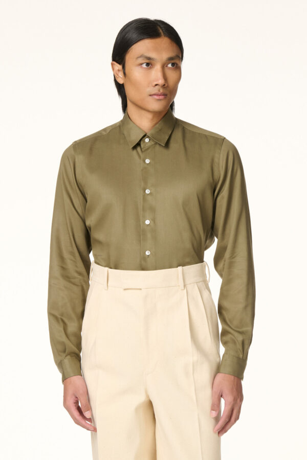 Chemise Tencel Kaki