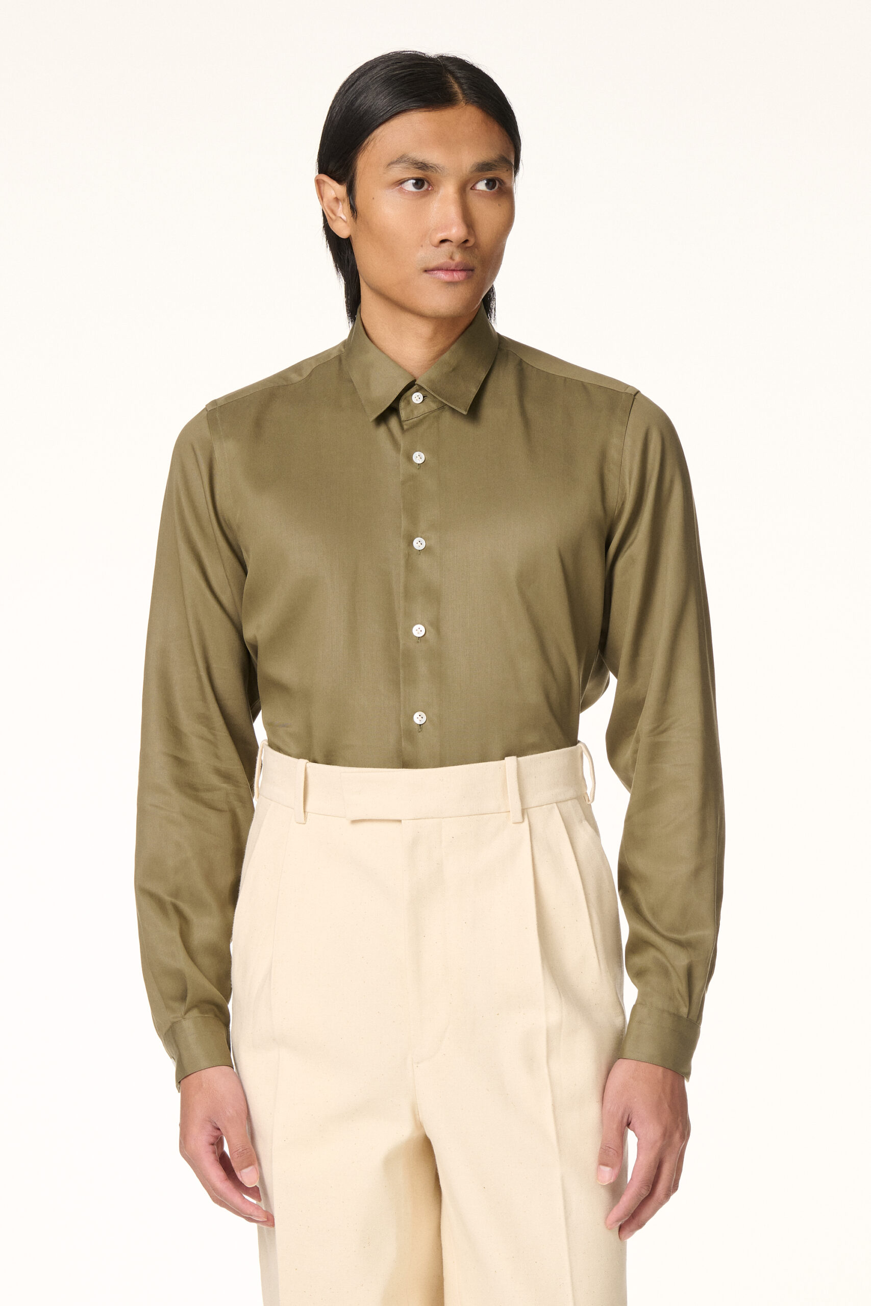 Chemise Tencel Kaki